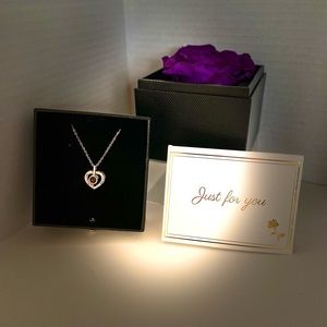 Eternal Rose Gift with a necklace